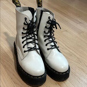 Dr. Martens White Combat Boots